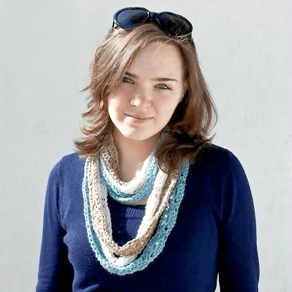 Spring Scarfie Crochet Scarf Pattern for a lightweight lacy crochet scarf that's perfect for spring