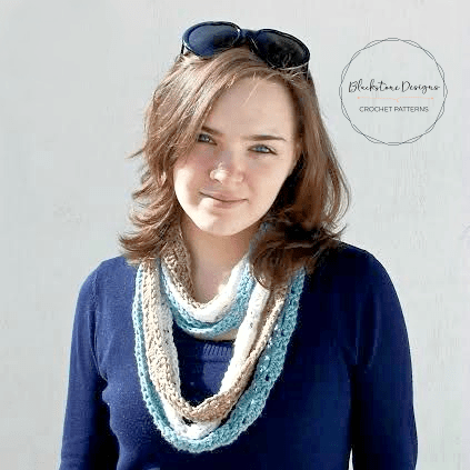 Spring Scarfie Crochet Scarf Pattern for a lightweight lacy crochet scarf that's perfect for spring