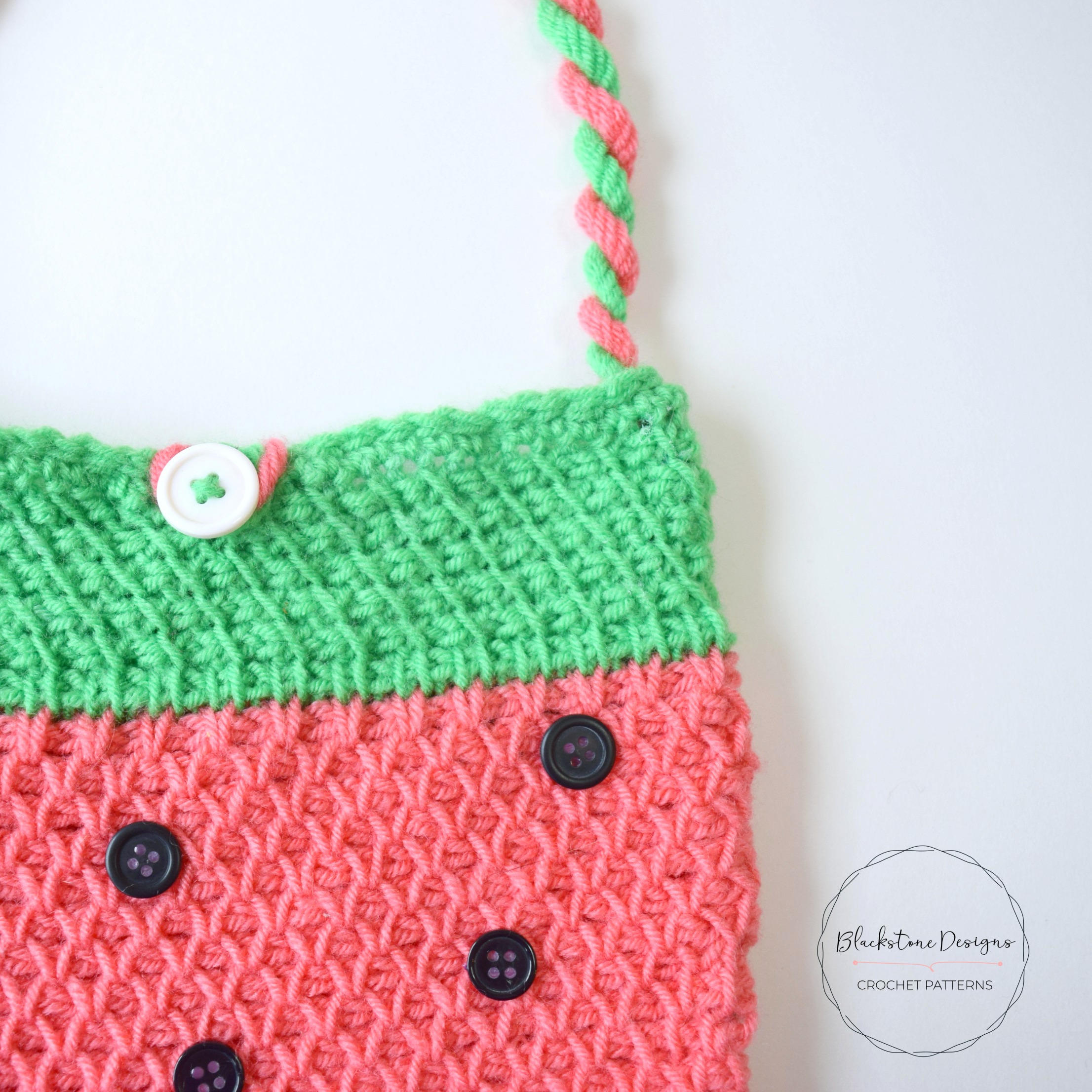 Tunisian Watermelon Bag Tunisian Crochet Pattern
