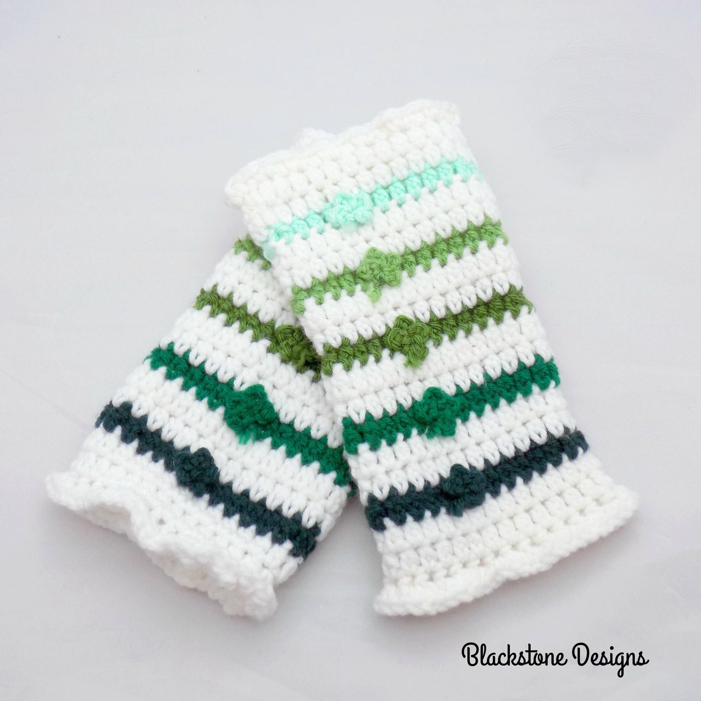 Lucky Charm Leggies Crochet Legwarmer Pattern for St Patrick's Day