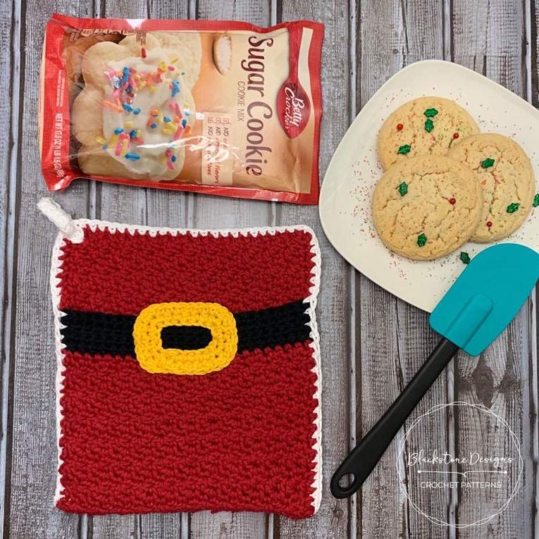 Santa Belly Pot Holder Crochet Pattern
