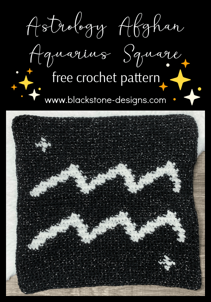 Astrology crochet patterns, Aquarius crochet pattern