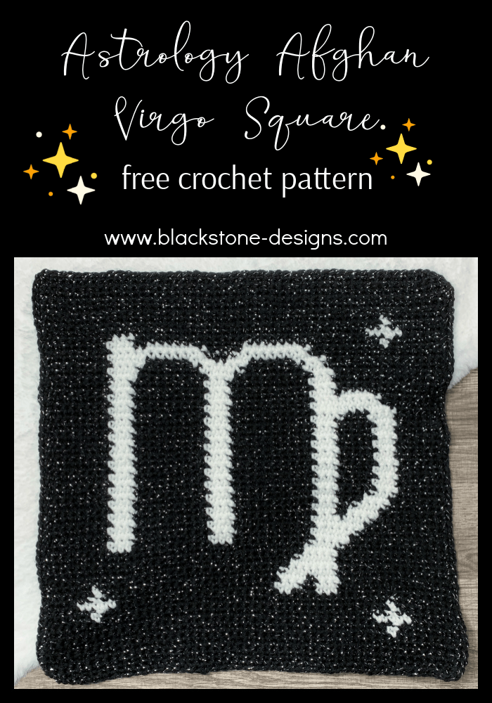 Astrology Afghan Virgo Square, Capricorn Crochet Pattern