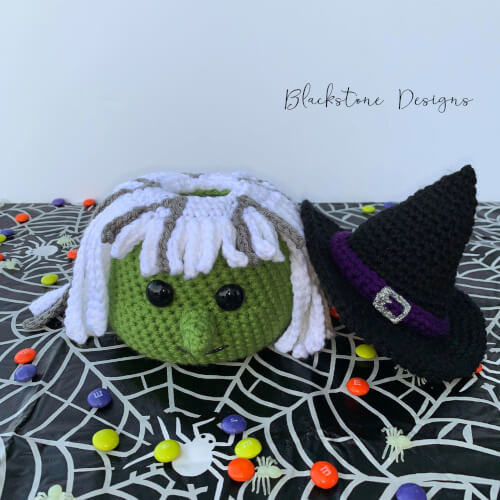 free crochet pattern witch head candy dish halloween crochet witch