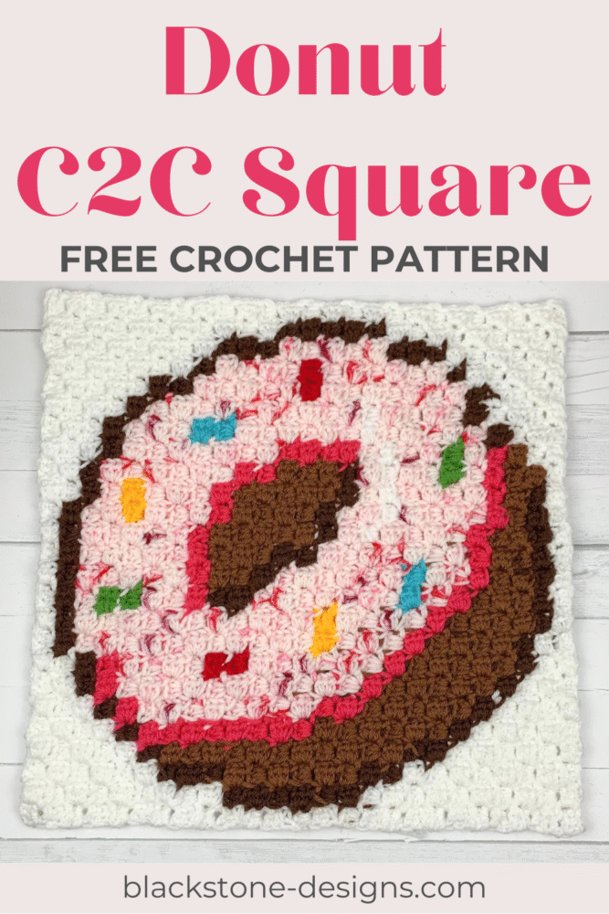 Corner to Corner Sprinkle Donut Afghan Square