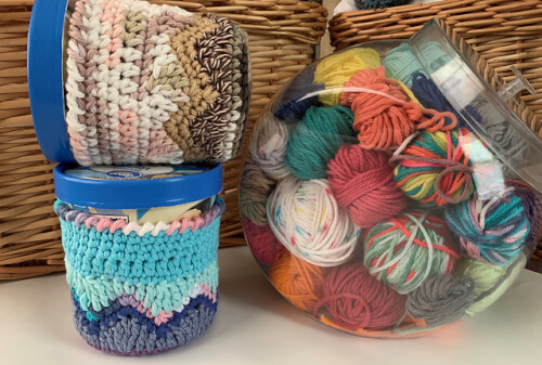 Happy Scrappy Pint Cover - ice cream cozies - ice cream pint sleeve - summer treat cozies