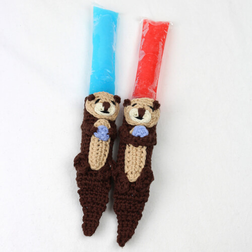 Otter Freeze Pop Cozy - Popsicle cozies - summer treat cozies