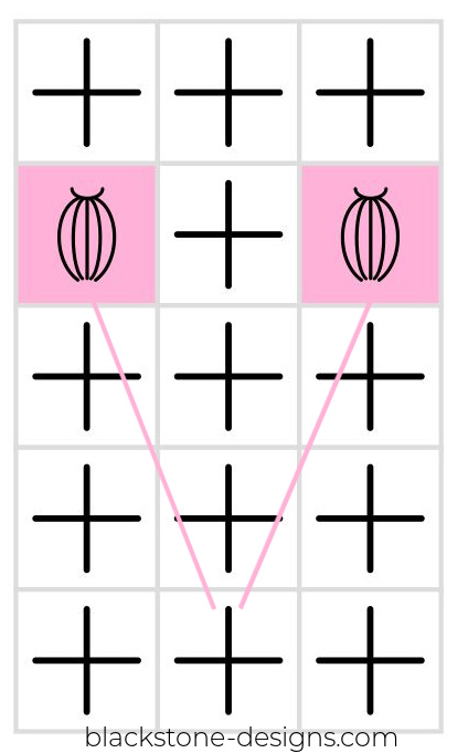 Crochet Puffy Hearts Blanket chart