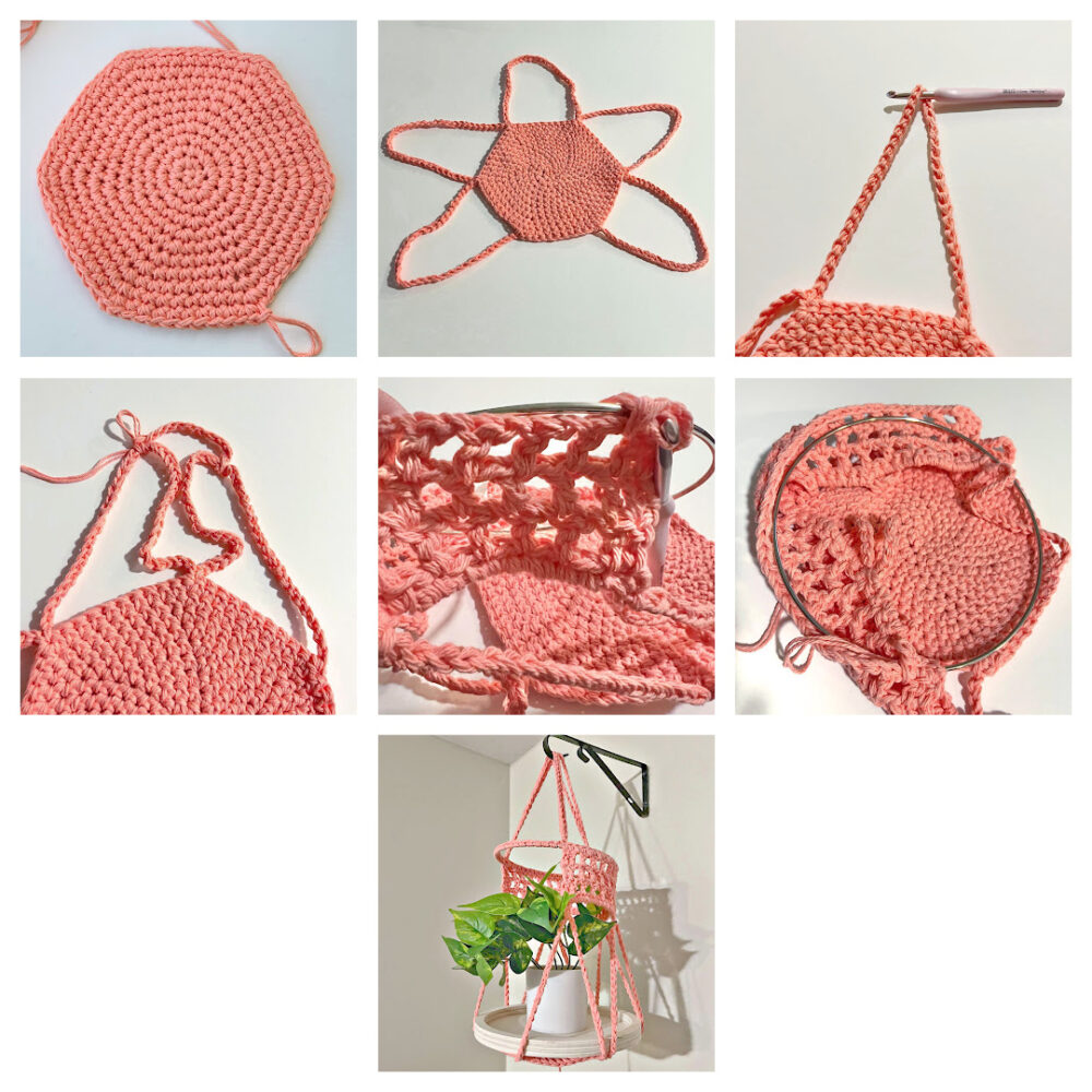 Easy Boho Plant Hanger tutorial photo
