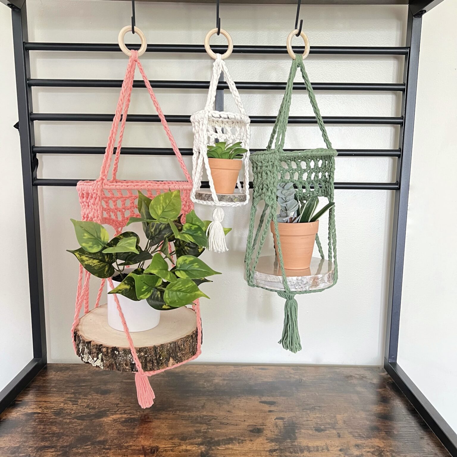 How to Crochet the Easy Boho Plant Hanger Free Pattern Blackstone