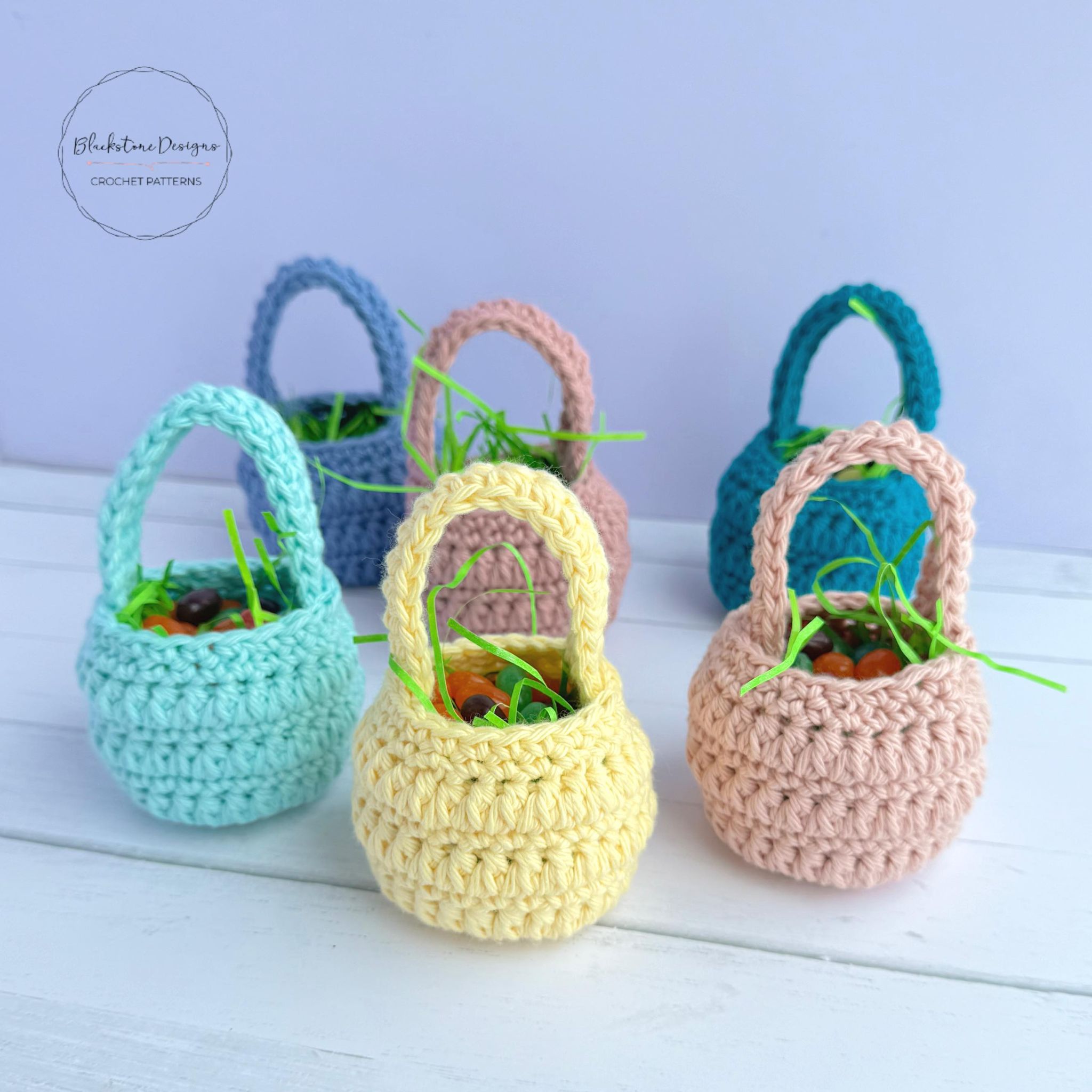 Mini Crochet Treat Baskets Pattern for Easter