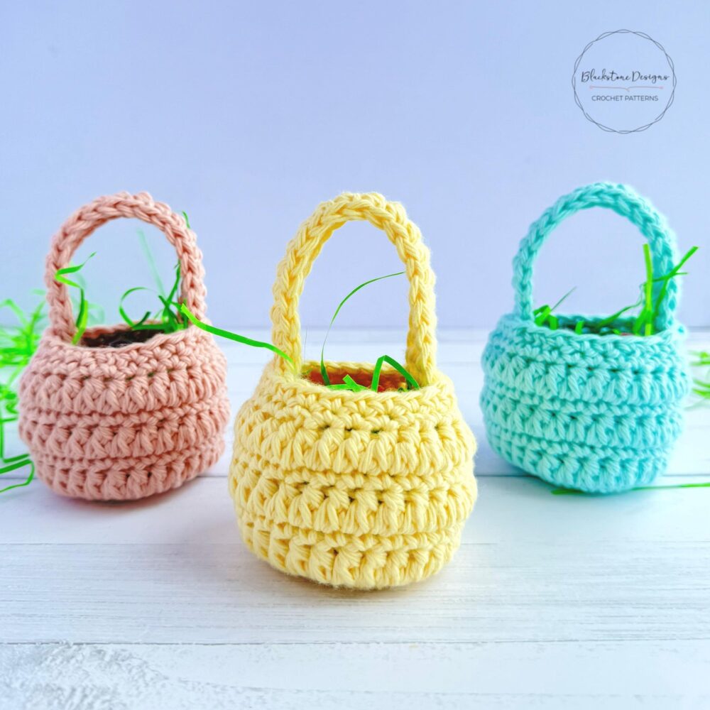 Mini Crochet Treat Baskets Pattern for Easter