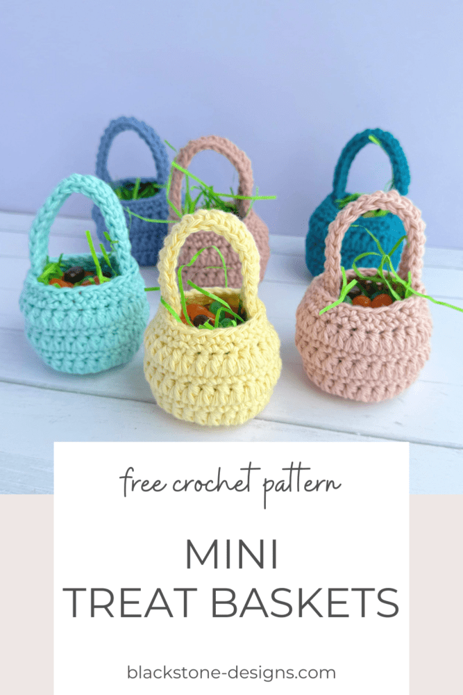 Mini Crochet Treat Baskets Pattern for Easter