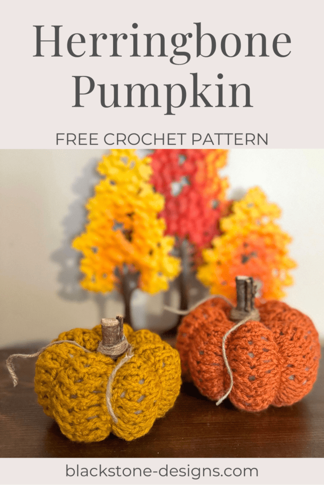 Herringbone Pumpkin Crochet Pattern
