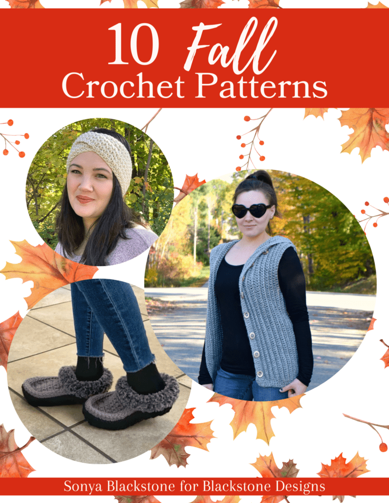 10 Fall Crochet Patterns eBook from Blackstone Designs