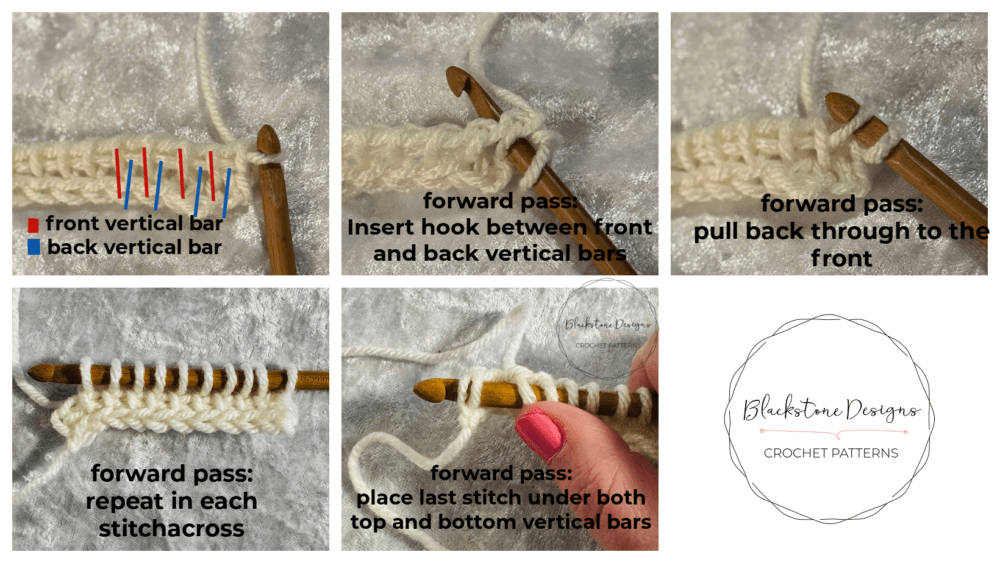 Tunisian Knit Stitch Tutorial Photo How to make the tunisian knit stitch