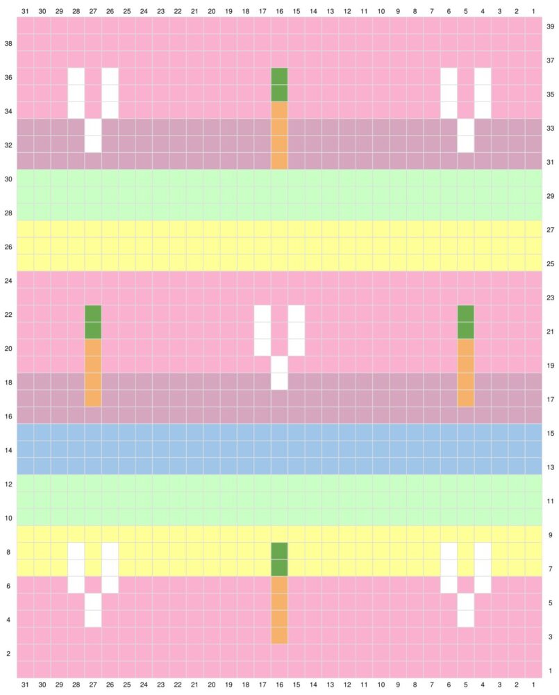 Fluffy Bunnies Crochet Blanket Pattern color options