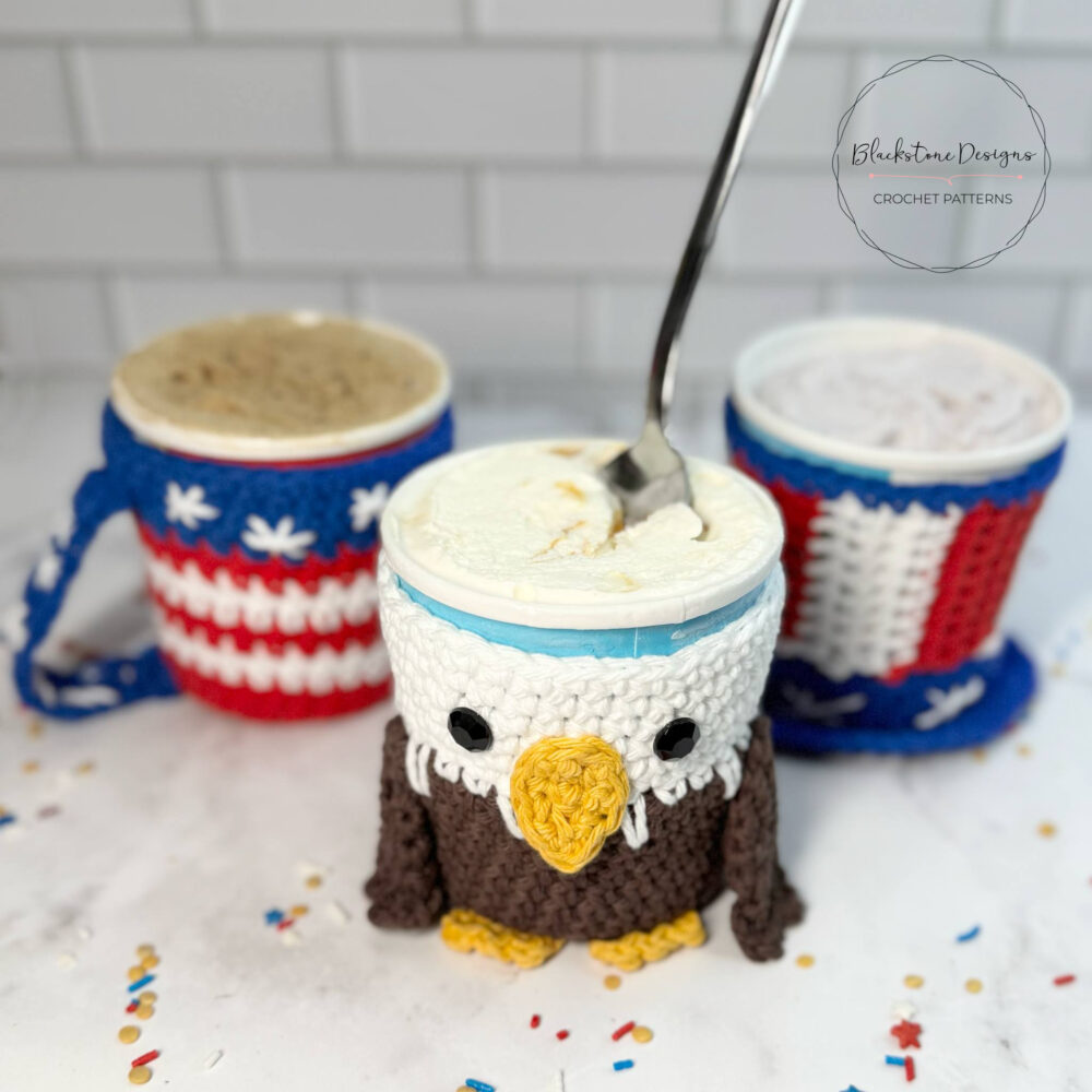 Americana Ice Cream Cozy Crochet Pattern