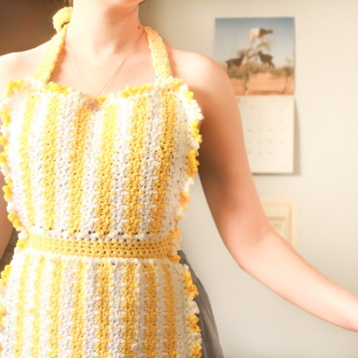 Crochet Kitchen Accessories Apron Pattern