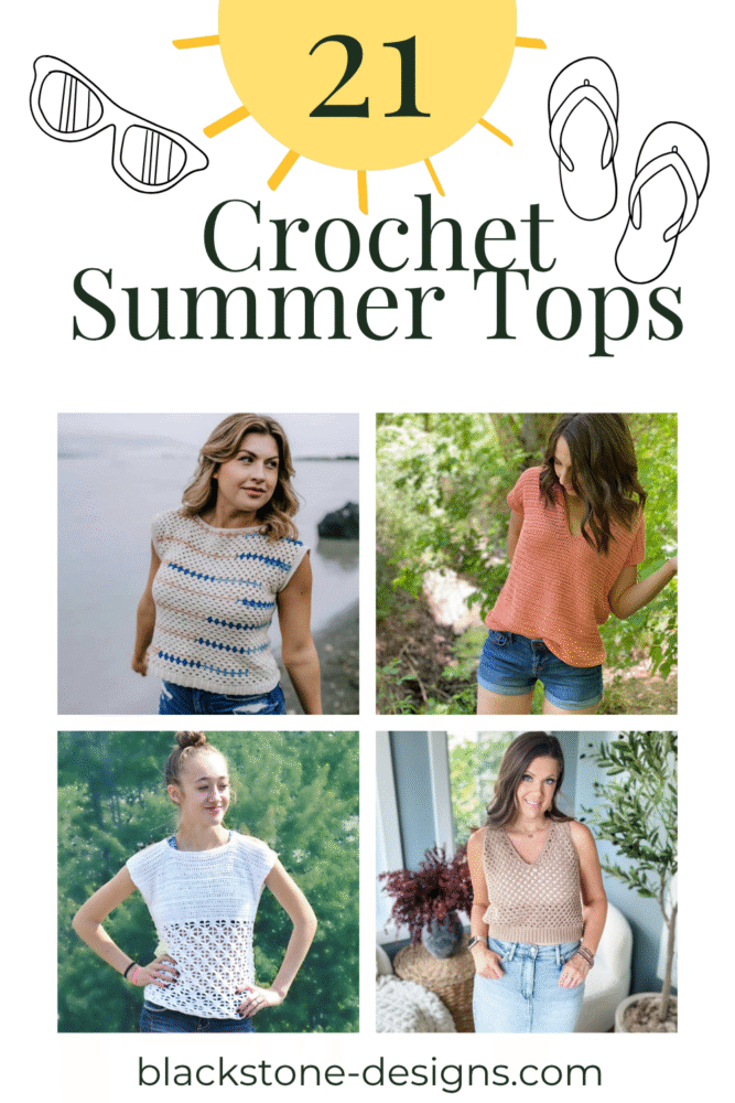 21 Crochet Summer Tops Pattern Roundup