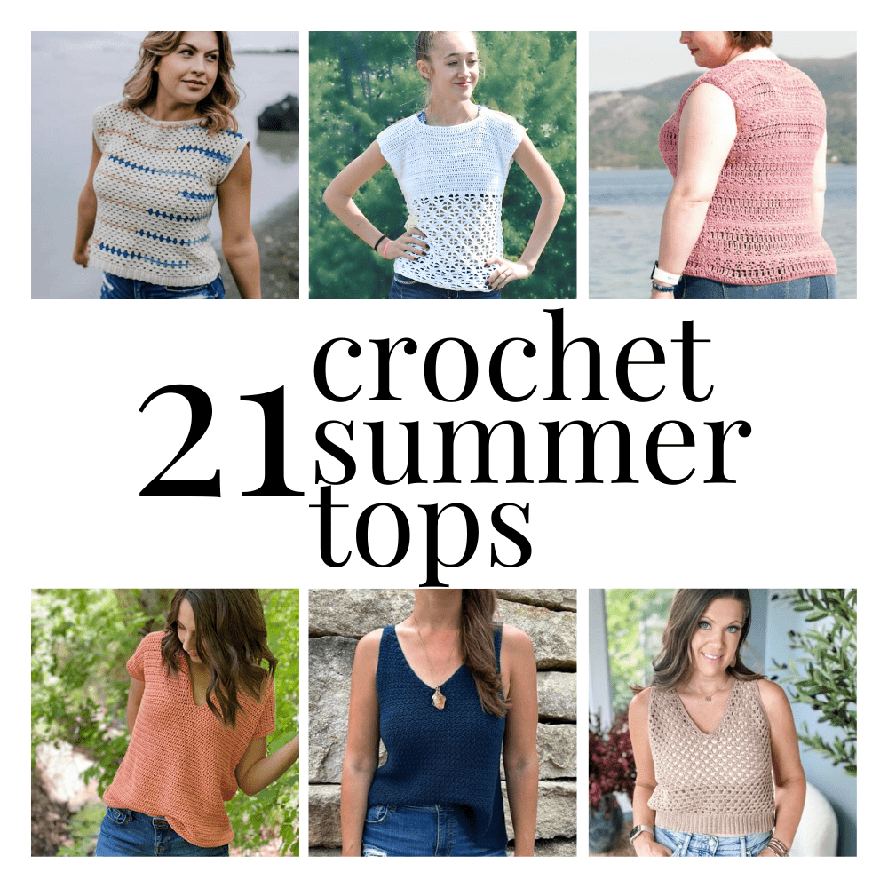 21 Crochet Summer Tops Pattern Roundup