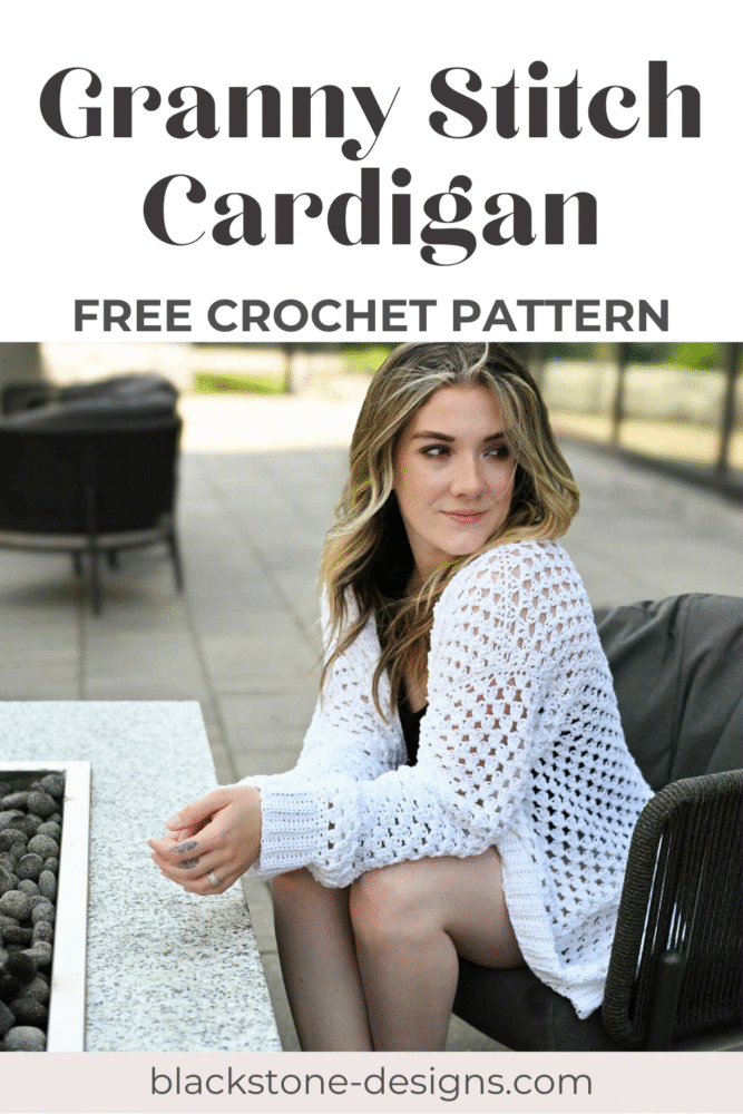 Child's Oversized Granny Stitch Cardigan