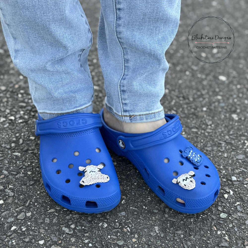 Shark Crochet Shoe Charms for Crocs and Rubber Clogs