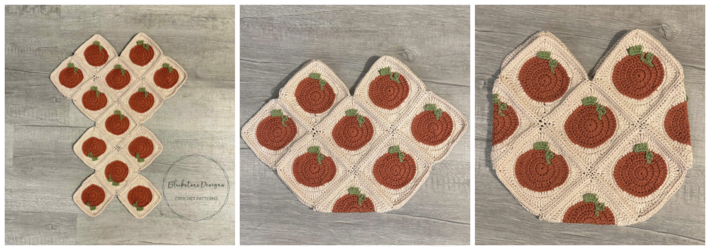 Easy 13 Granny Square Tote Bag assembly tutorial