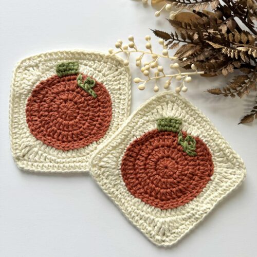 Crochet Pumpkin Granny Square Pattern