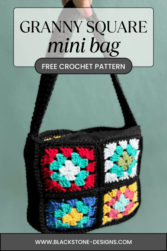 Crochet Granny Square Mini Bag Pattern